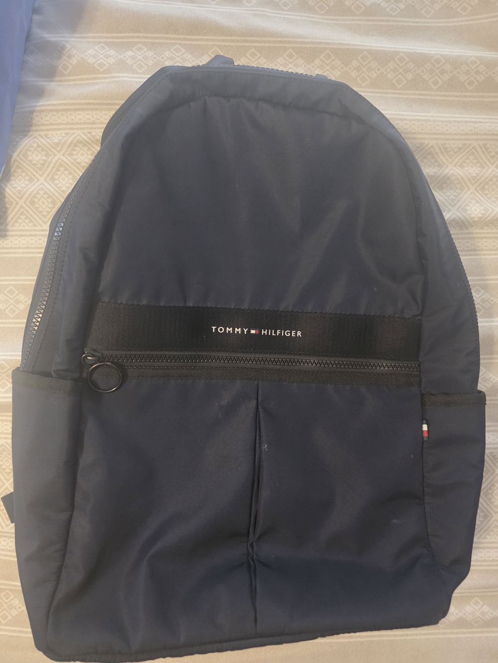 Tommy Hilfiger Dark Navy Quilted Front Backpack